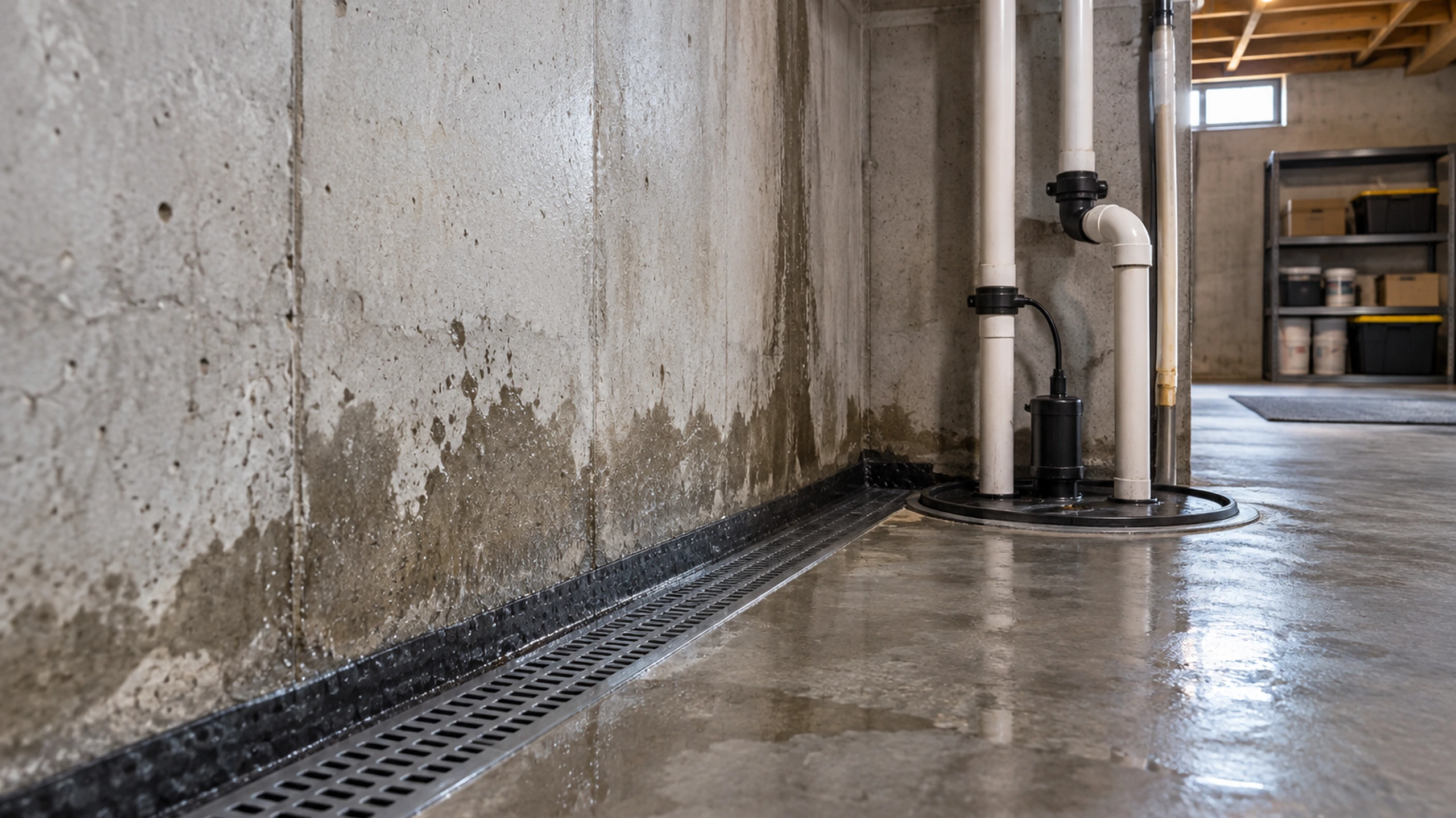 Basement moisture and water ingress